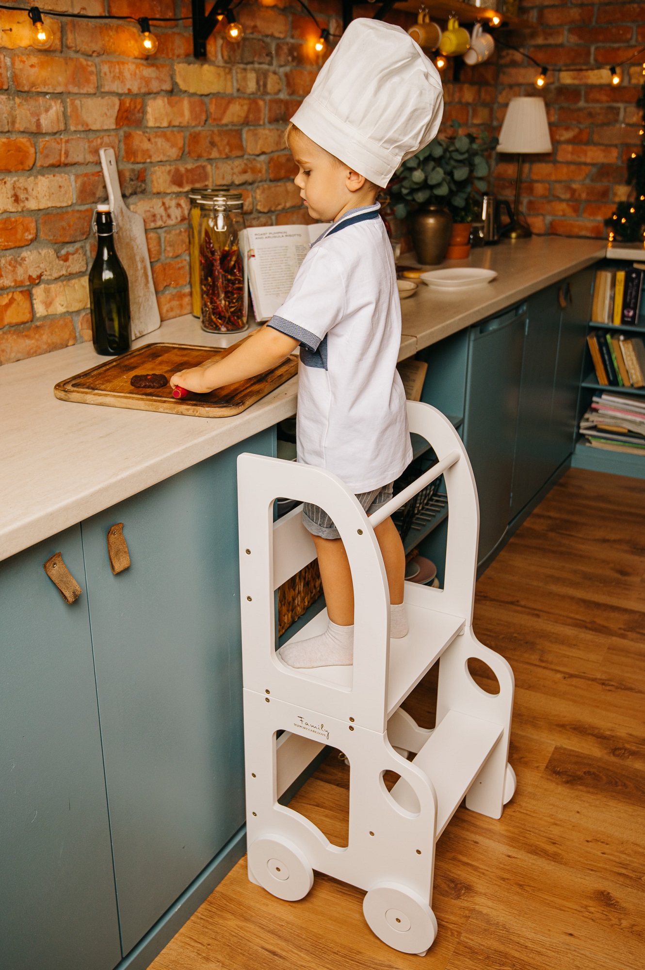 Tour d'observation Voiture 2-en-1 | Tour de cuisine enfant – Image 2