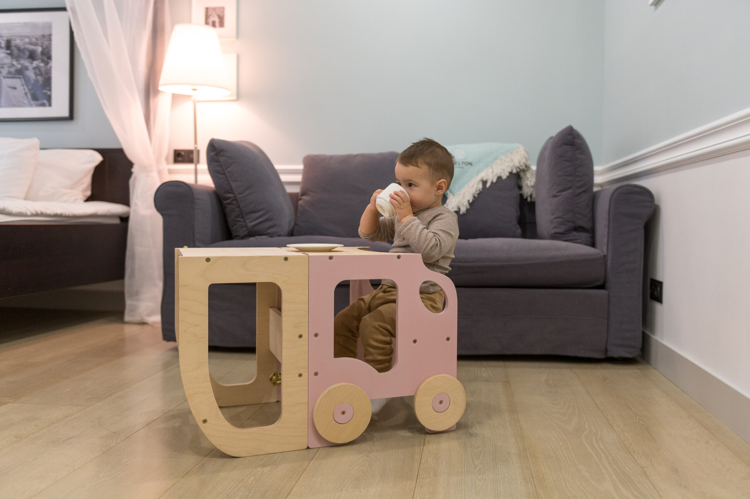 Tour d'observation Voiture 2-en-1 | Tour de cuisine enfant – Image 6