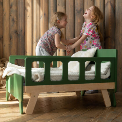 Lit Évolutif Enfant avec Matelas – Lit + Canapé 2-en-1