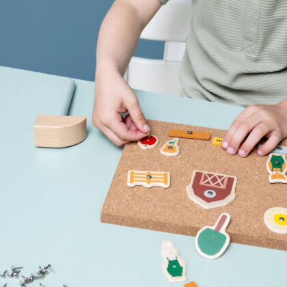 Jeu de Clous en Bois – La Ferme | Tap Tap Montessori