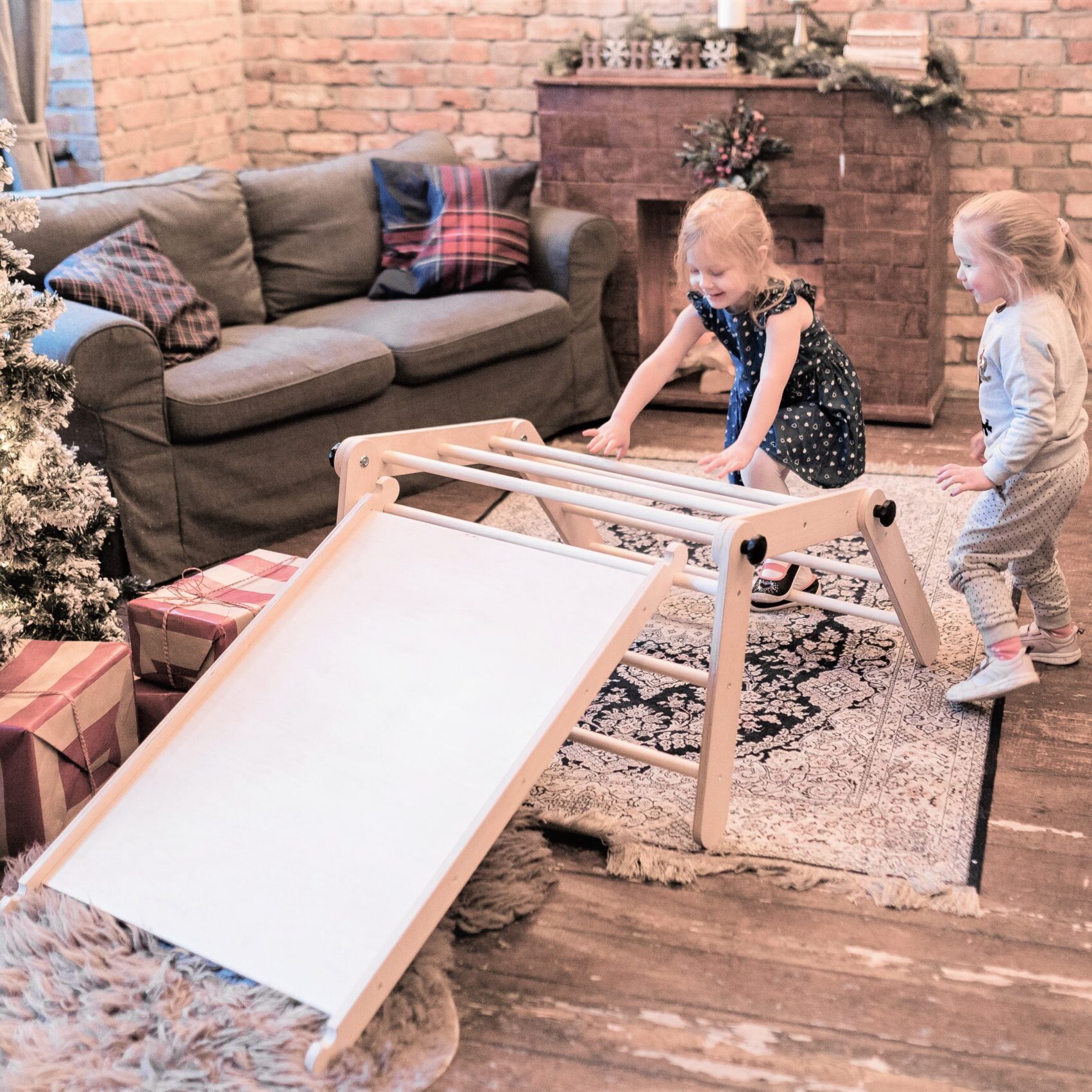 Rampe pour Triangle de Pikler - Double face escalade